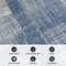 World Rug Gallery Contemporary Distressed Boxes Weather Resistant Indoor/Outdoor Runner Rug 2' x 7' Blue 4032BLUE2X7 - alternate 8